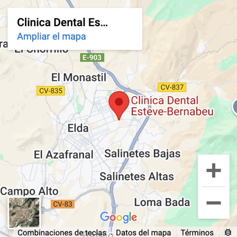 Clínica dental en Petrer Mapa de Clínica dental en Petrer