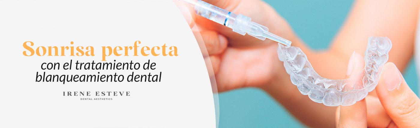 Sonrisa perfecta con el tratamiento de blanqueamiento dental